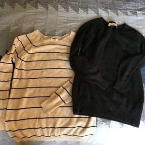 Old Navy zip-down Nursing sweaters